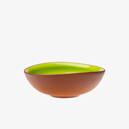 Bowl 2.0L curved salad green · Earth