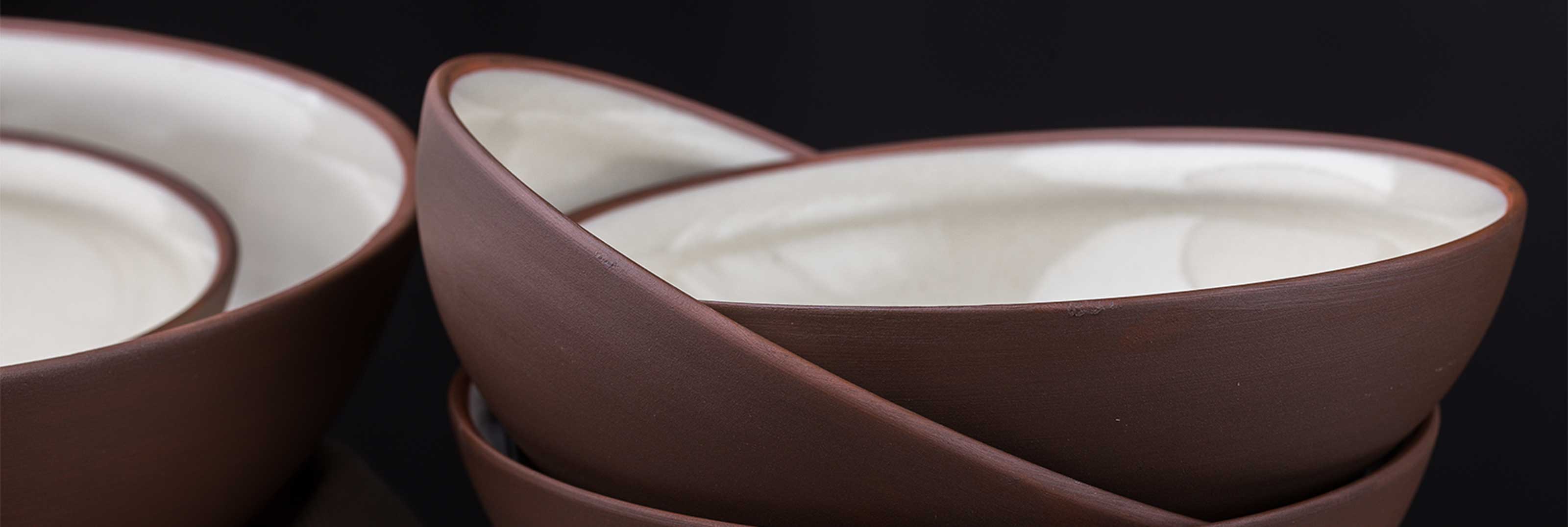 Clay bowl close-up