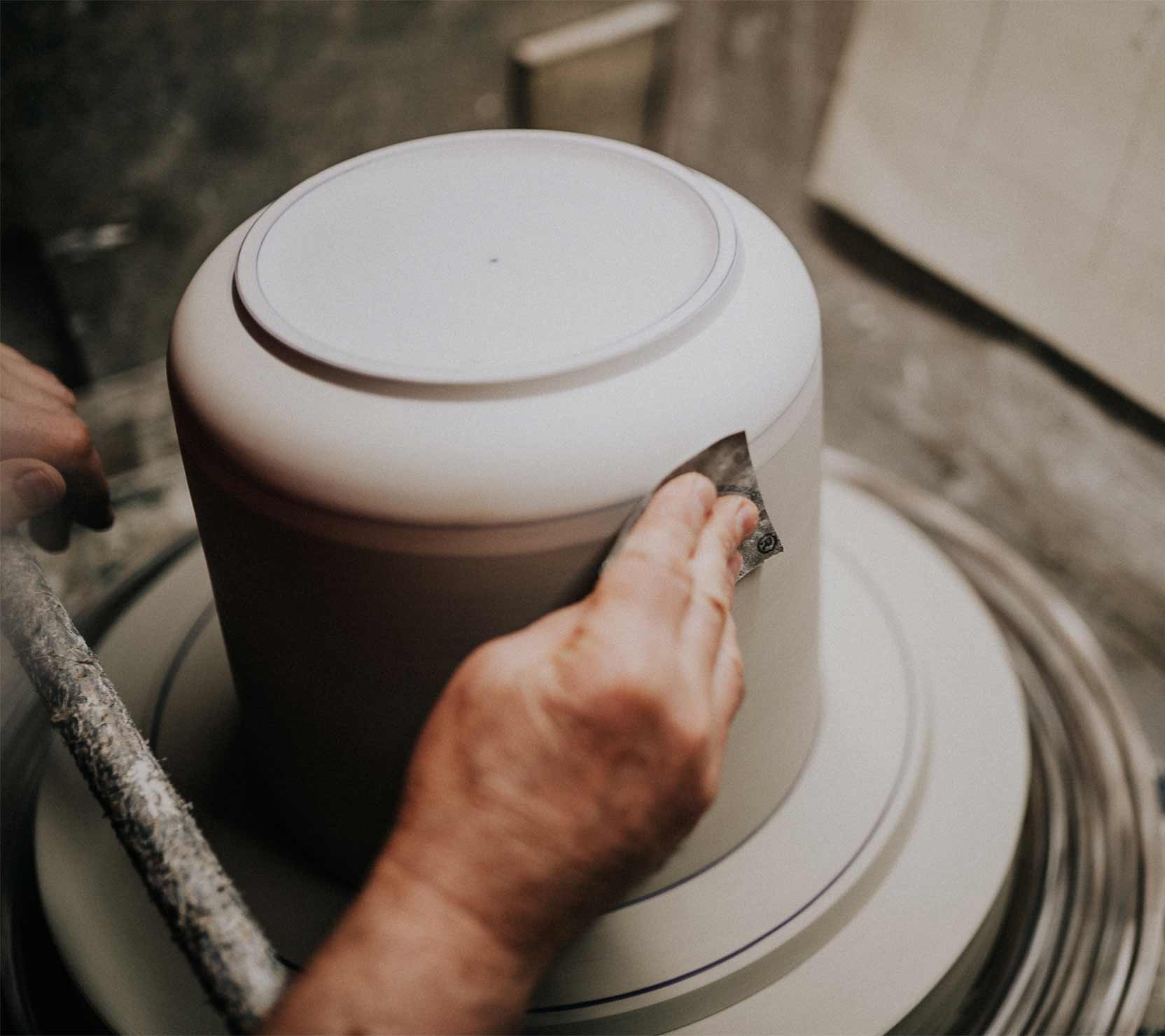 We fire our clay in a 1000° kiln, producing durable, long-lasting tableware